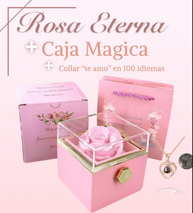 COLLAR Y ROSA ETERNA | ENVÍO GRATIS Y PAGO CONTRAENTREGA