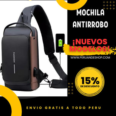 MOCHILA ANTIRROBO CON CLAVE NUMÉRICA 🔒🔒🔒